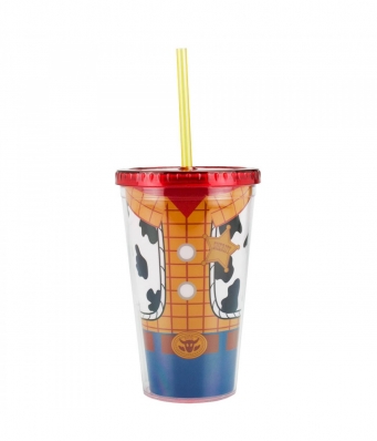  Copo Com Canudo Woody Toy Story 450ml - Disney