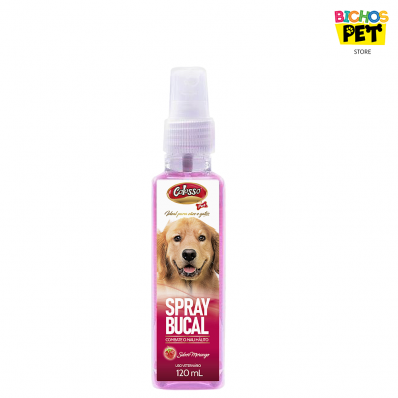 Spray Bucal para Cães e Gatos Colosso Pet Morango 120 ml