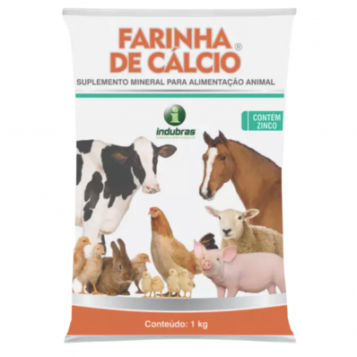 FARINHA DE CÁLCIO INDUBRAS - 1 KG