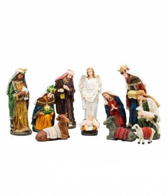 Presépio Com 11 Peças 32.5cm - Enfeite Resina