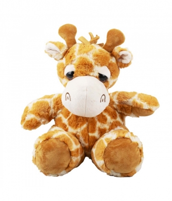 Girafa Laranja Sentado 30cm - Pelúcia