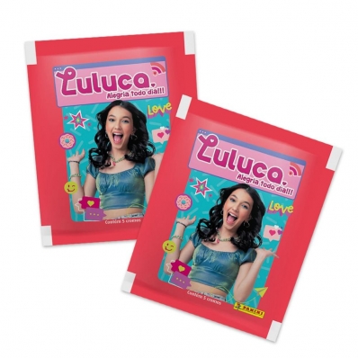 Envelope oficial com figurinhas Luluca: Alegria todo dia! - Contém 5 cromos