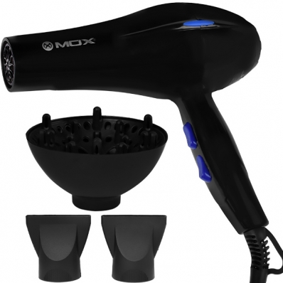 Secador de Cabelo Mox MO-HD4001 4.000 Watts 220V ~ 50/60 HZ - Preto