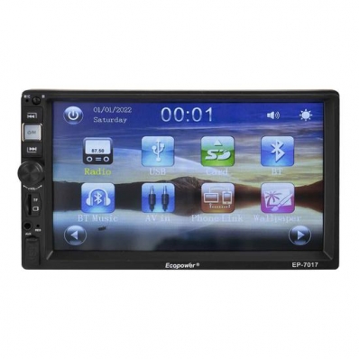 Toca Radio MP3 Ecopower EP-7017 - 45W - SD/Aux/USB - - 7"