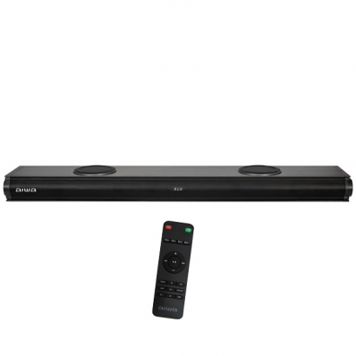 Soundbar Aiwa AWSBH22 2.2 de 130 Watts RMS HDMI e USB Bivolt - Preto