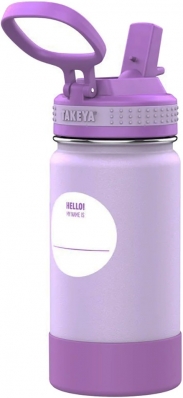 Garrafa Termica Takeya Actives Kids Name Tag 51145 (414ML) - Grapepurple