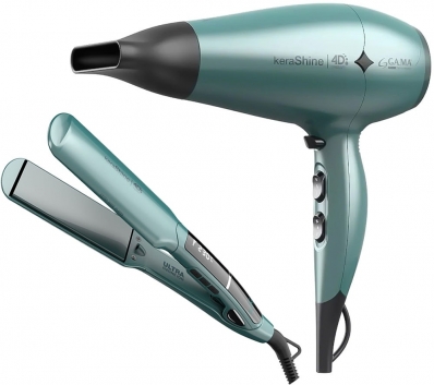 Kit Secador de Cabelo + Chapinha Ga.Ma Kerashine - 220V