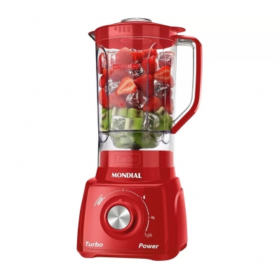 Liquidificador Mondial Cristal Electronic L-99FR 220V - Vermelho
