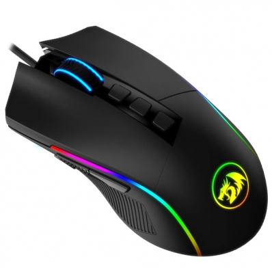 Mouse Gaming Redragon Lonewolf 2 M721-Pro USB Ate 16.000 Dpi com Backlight RGB Chroma - Preto