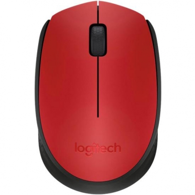 Mouse Logitech M170 - Sem Fio - 1000 Dpi - 3 Botoes - Vermelho