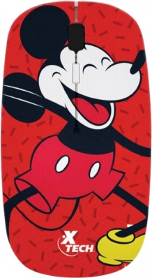 Mouse Wireless Xtech Mickey Mouse - Sem Fio XTM-D340MK - Vermelho/Preto