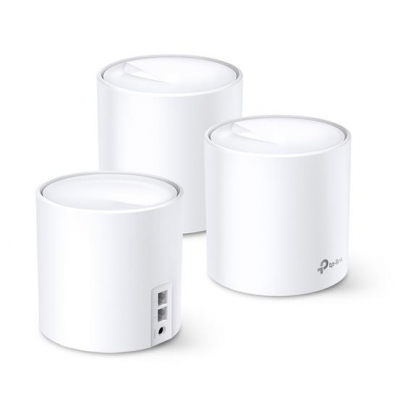 Roteador Wireless TP-Link Deco X60 AX5400 - 4804/574MBPS - Dual-Band - 3 Unidades - Branco