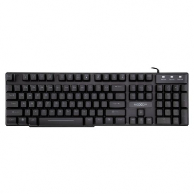 Teclado Gamer Mecanico Moxom MX-KB09 - com Fio - Ingles - RGB - Preto
