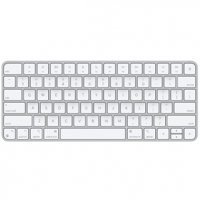 Teclado Sem Fio Apple Magic Keyboard A1644 MLA22BZ/A Ingles com Bluetooth - Prata