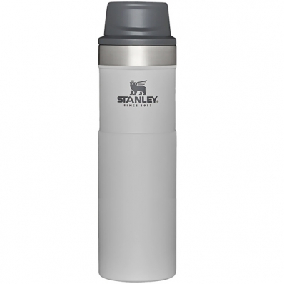Garrafa Termica Stanley Classic Travel Mug de 591 ML - Cinza Claro