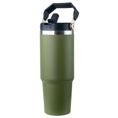 Garrafa Termica Vacuum - 900ML - com Bico - Verde
