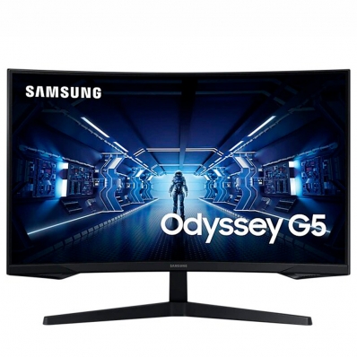 Monitor Curvo de 32" Samsung Wide Quad HD HDMI/Displayport Bivolt - LC32G55TQWLXZP