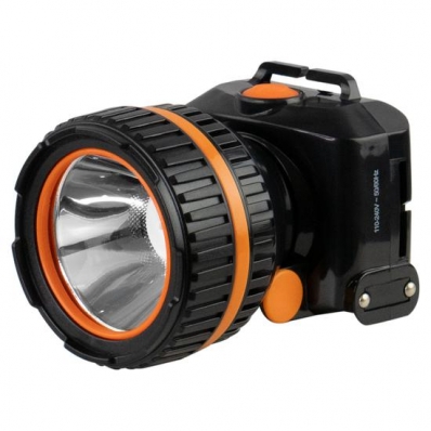 Lanterna de Cabeca Ecopower EP-1387 - Recarregavel - Preto e Laranja