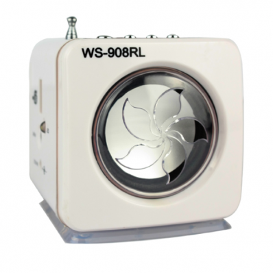 Caixa de som Wster Mini Speaker WS-908RL Branco