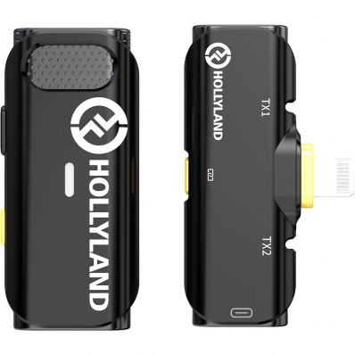Microfone Sem Fio Hollyland Lark C1 Solo Lightning - Preto