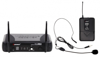 Microfone Sem Fio PLL Uhf Karsect WR-25/PT-25/HT9-A