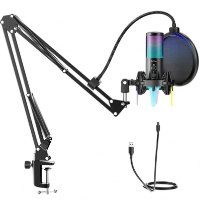 Microfone USB Fifine TF17PRO RGB USB