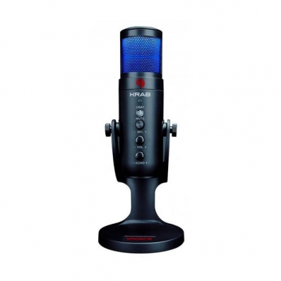 Microfone Quanta Krab Vivace KBCGM20 USB-C / Mini Jack - Preto