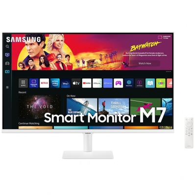 Monitor Smart Samsung M7 LS32BM703UNXZA 32" 4K Uhd - Branco