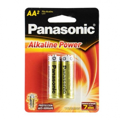 Pilha Panasonic Alkaline Power LR6RTBL/2B - AA - 2 Unidades