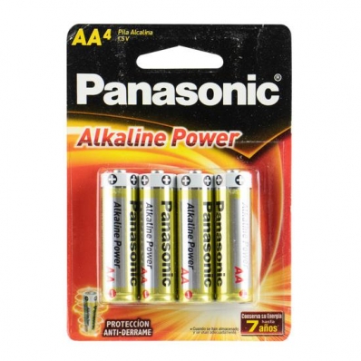 Pilha Panasonic Alkaline Power LR6RTBL/4B - AA - 4 Unidades