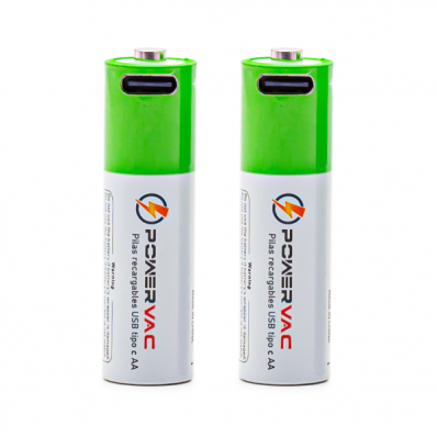 Pilha Recarregavel Powervac AA USB