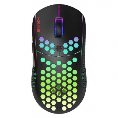 Mouse Gamer Krab Dual Shadow KBGMD30 RGB 10000DPI / USB - Preto