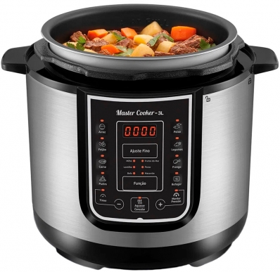 Panela de Pressao Eletrica Mondial Digital Master Cooker 3L PE-40 700W - 120V/60HZ