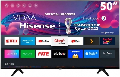 Smart TV Hisense 50" 50A6GSV 4K Ultra HD Wifi Vidaa U