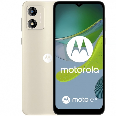 Smartphone Motorola Moto E13 XT2345-3 Dual Sim de 64GB/4GB Ram de 6.5" 13MP/5MP - Creamy White