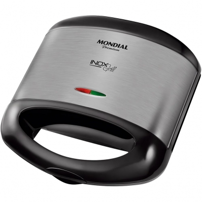Sanduicheira Grill Mondial Premium s-07 800 W 220V - Preto/Prata