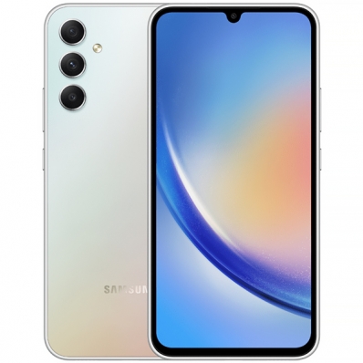 Smartphone Samsung Galaxy A34 5G SM-A346M Dual Sim de 128GB/6GB Ram de 6.6" 48+8+5MP/13MP - Awesome Silver