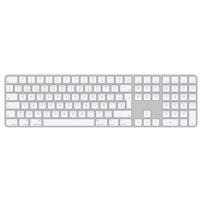 Teclado Apple Magic Keyboard MK2C3LA/A - Sem Fio - Ingles - Impressao Digital - Prata