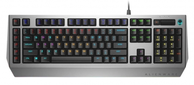Teclado com Fio Dell Alienware Pro Gamer AW768 - Preto/Prata (Ingles)