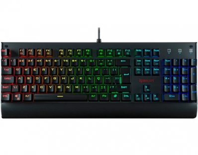 Teclado Gamer Mecanico Redragon Kala K557 - com Fio - Ingles - RGB - Preto