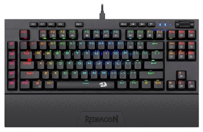 Teclado Gamer Redragon K588RGB Broadsword USB Preto (Ingles - com Fio)
