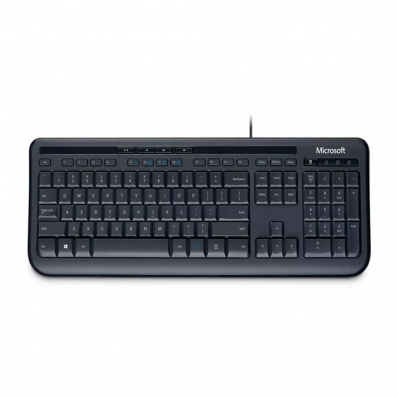 Teclado Microsoft 600 USB Ingles Preto - ANB-00001