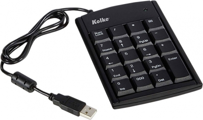 Teclado Numerico Kolke KTN-101 com Fio - Preto