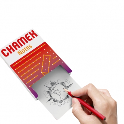Bloco papel para anotação sem pauta 75 Gr 80x115mm 300 fls Chamex Notes