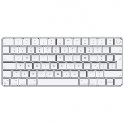Teclado Sem Fio Apple Magic Keyboard With Touch Id A2449 MK293T Italiano com Bluetooth - Prata