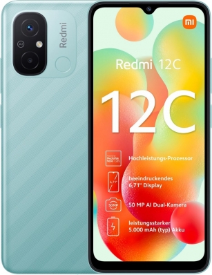 Smartphone Xiaomi Redmi 12C Dual Sim 6.7" 4GB/128GB Mint Green