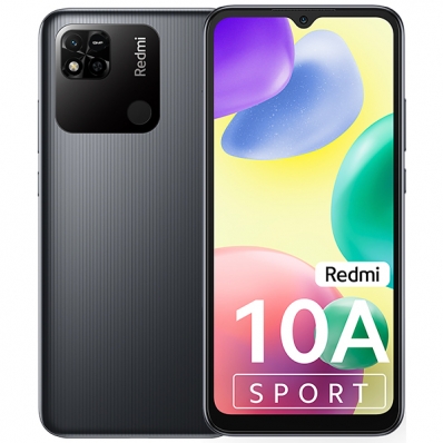 Smartphone Xiaomi Redmi 10A Sport Dual Sim de 128GB/6GB Ram de 6.53" 13+2MP/5MP - Charcoal Black (India)