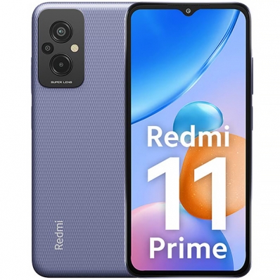 Smartphone Xiaomi Redmi 11 Prime Dual Sim de 128GB/6GB Ram de 6.58" 50+2+2MP/8MP - Peppy Purple (India)