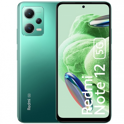Smartphone Xiaomi Redmi Note 12 5G Dual Sim de 128GB/4GB Ram de 6.67" 48+8+2MP/13MP - Frosted Green (India)