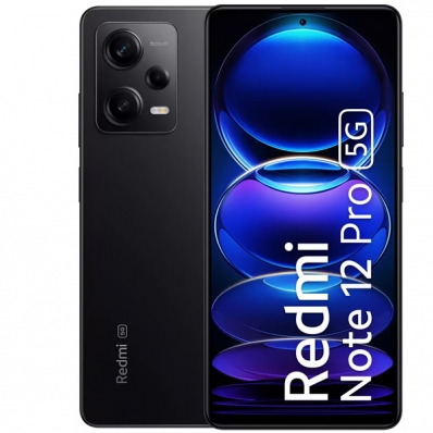 Smartphone Xiaomi Redmi Note 12 Pro 5G Dual Sim de 128GB/6GB Ram de 6.67" 50+8+2MP/16MP - Midnight Black (Global)